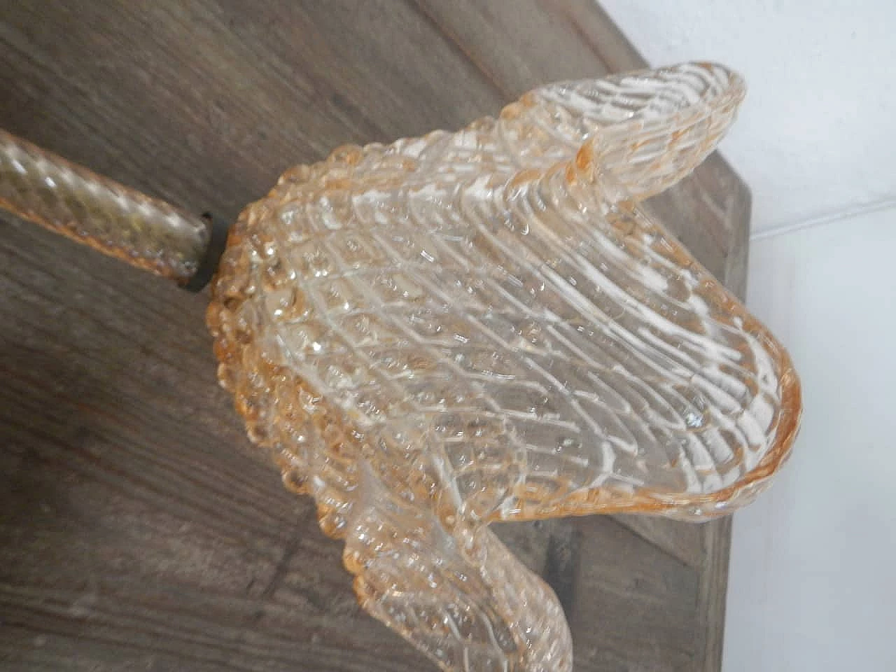 Murano glass and aluminium chandelier, 1940s 2