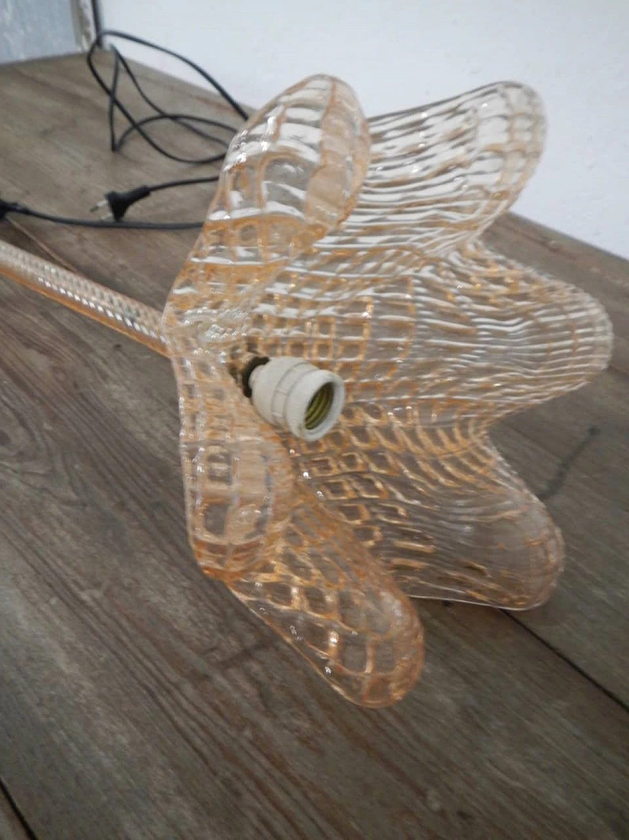 Murano glass and aluminium chandelier, 1940s 6