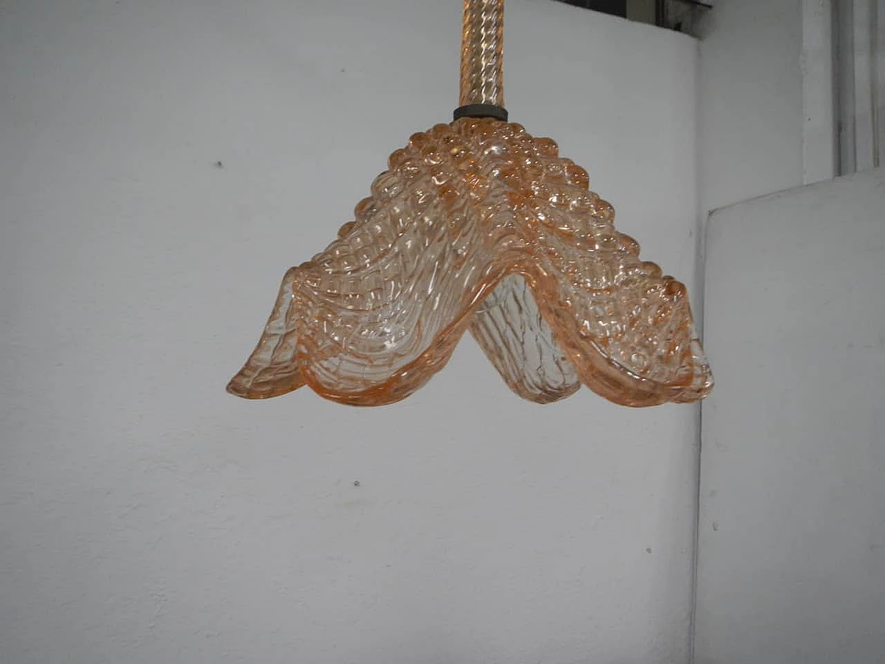 Murano glass and aluminium chandelier, 1940s 11