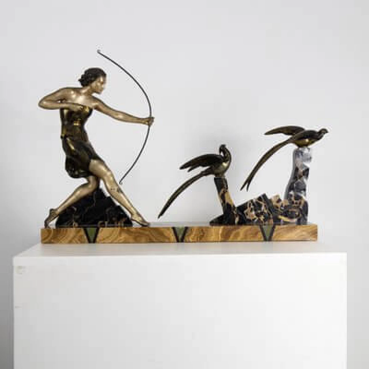 French marble and bronze sculpture from Uriano, early 20th century 1