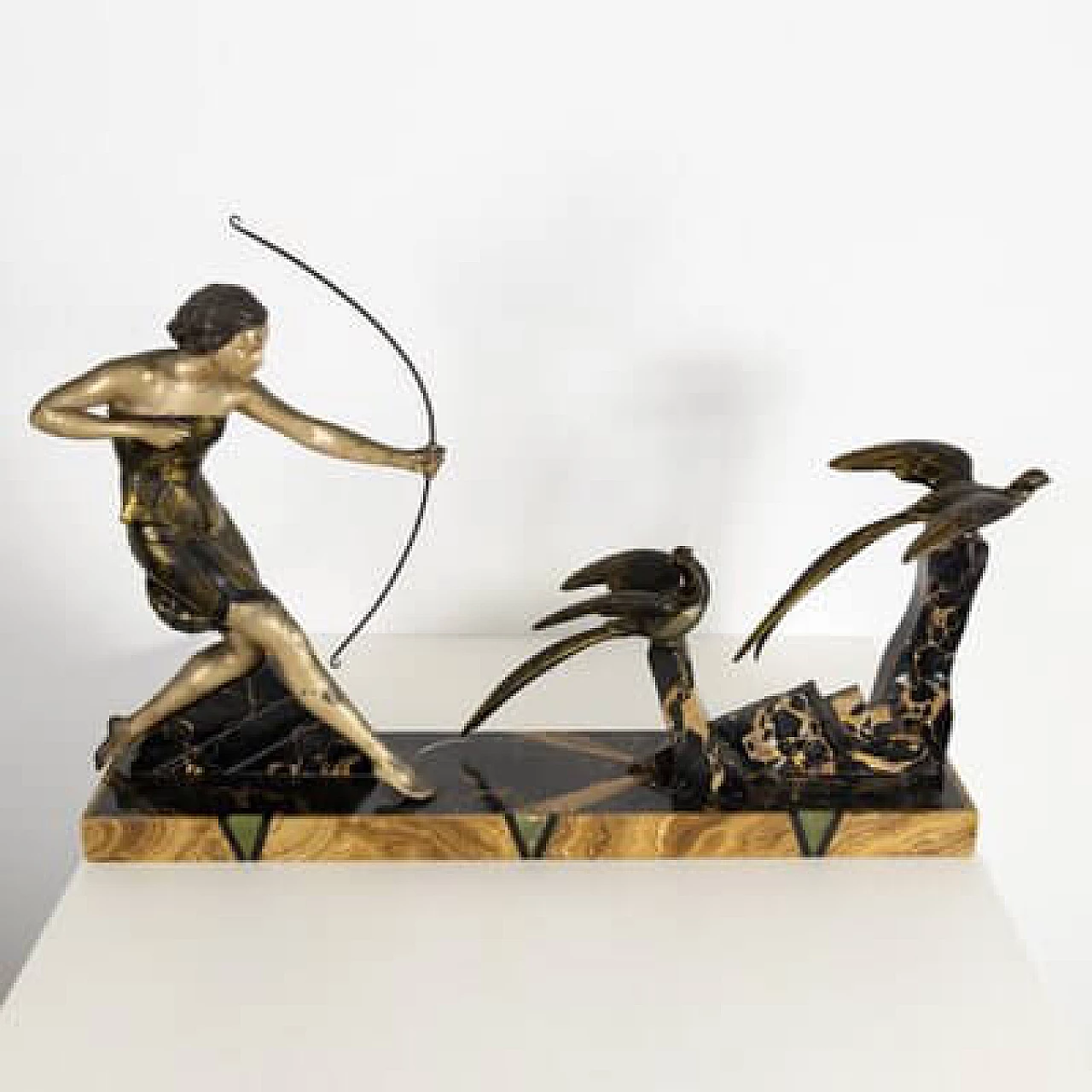 French marble and bronze sculpture from Uriano, early 20th century 7
