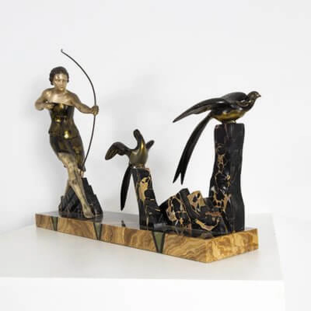 French marble and bronze sculpture from Uriano, early 20th century 8