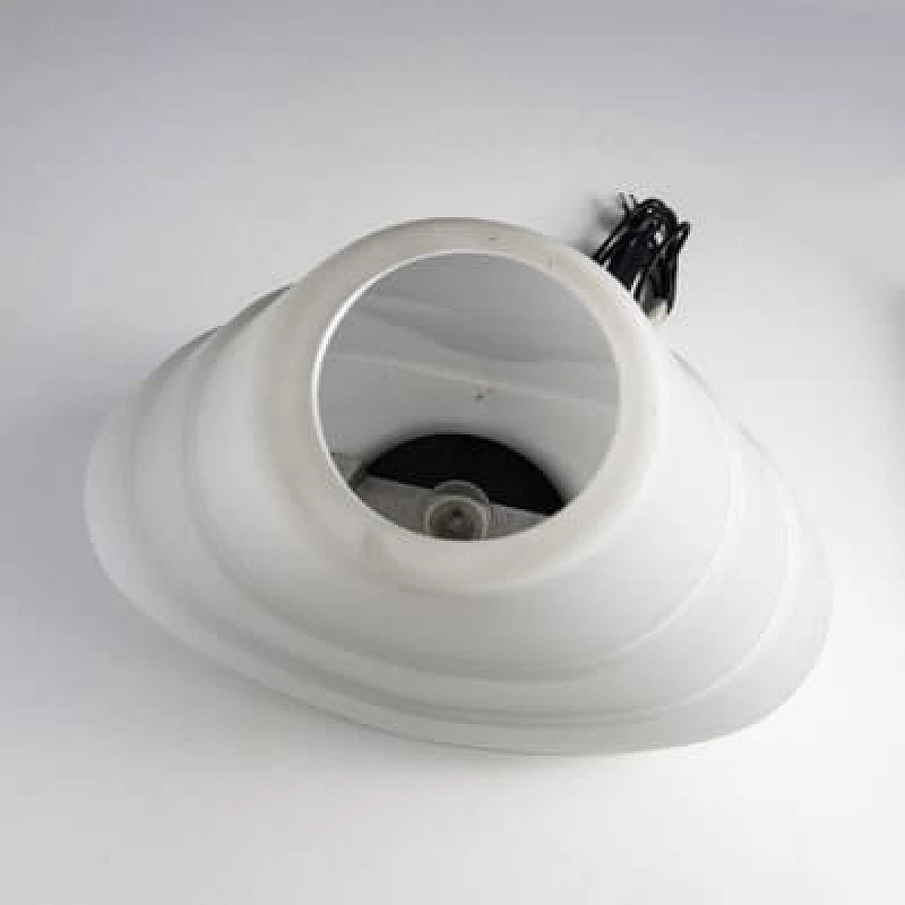 Glass and metal table lamp, 1990s 2