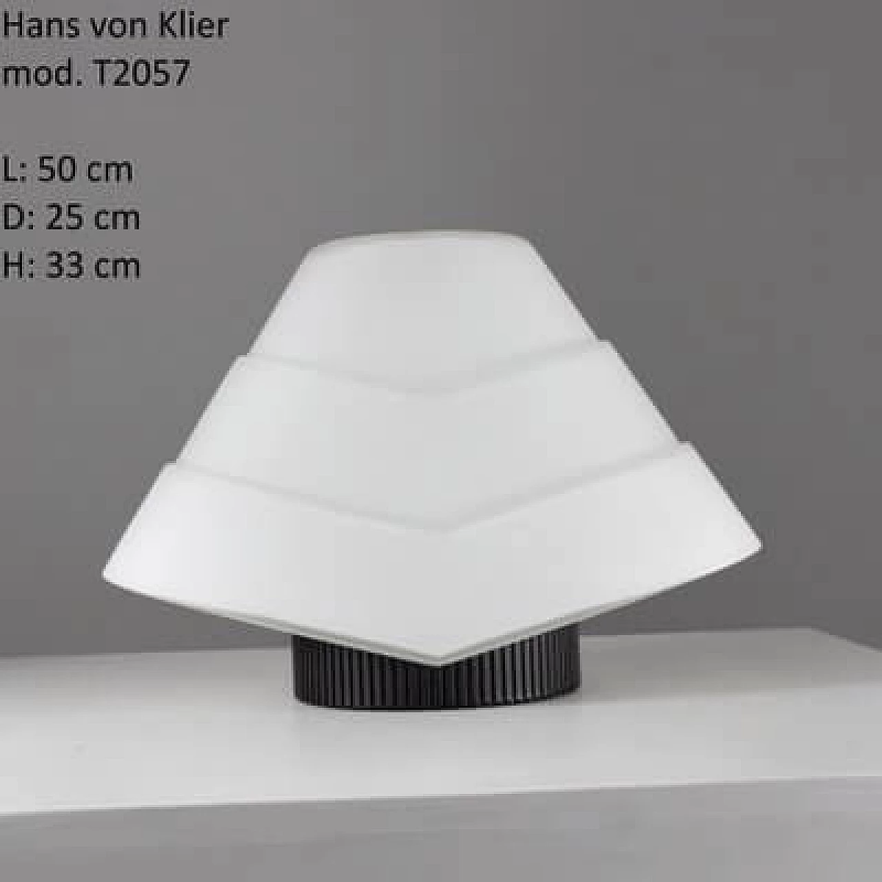 Glass and metal table lamp, 1990s 6