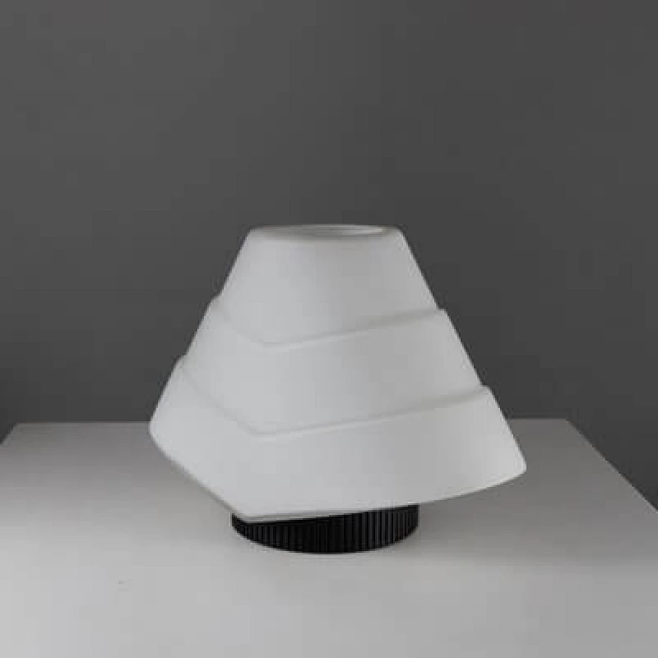 Glass and metal table lamp, 1990s 7