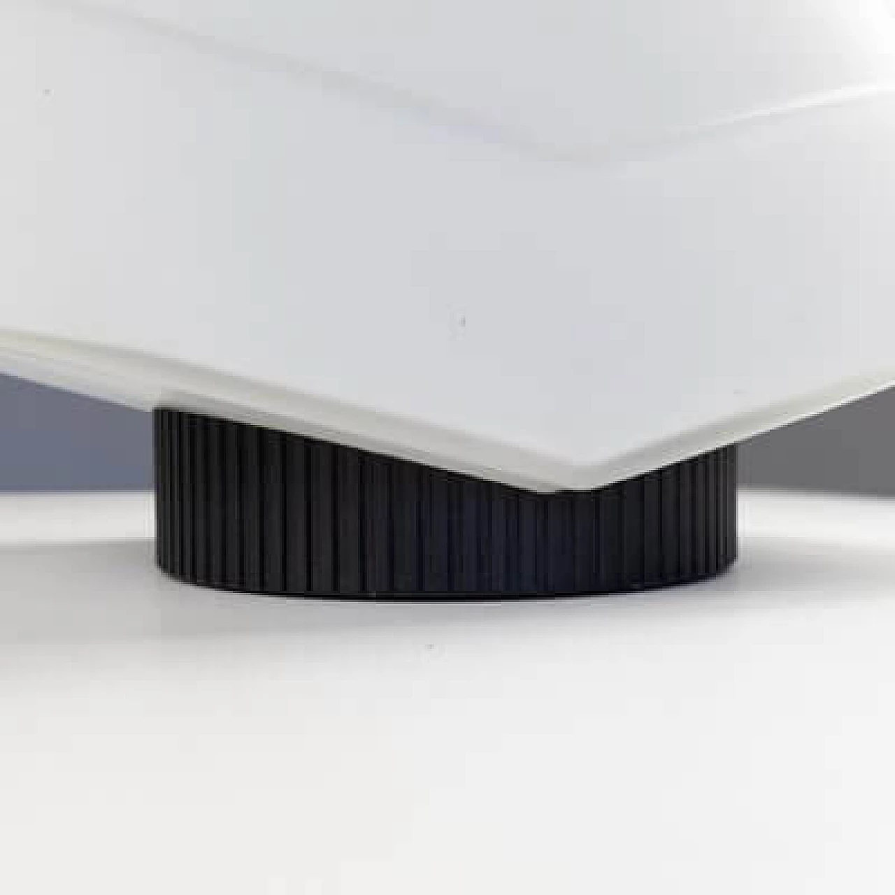 Glass and metal table lamp, 1990s 10