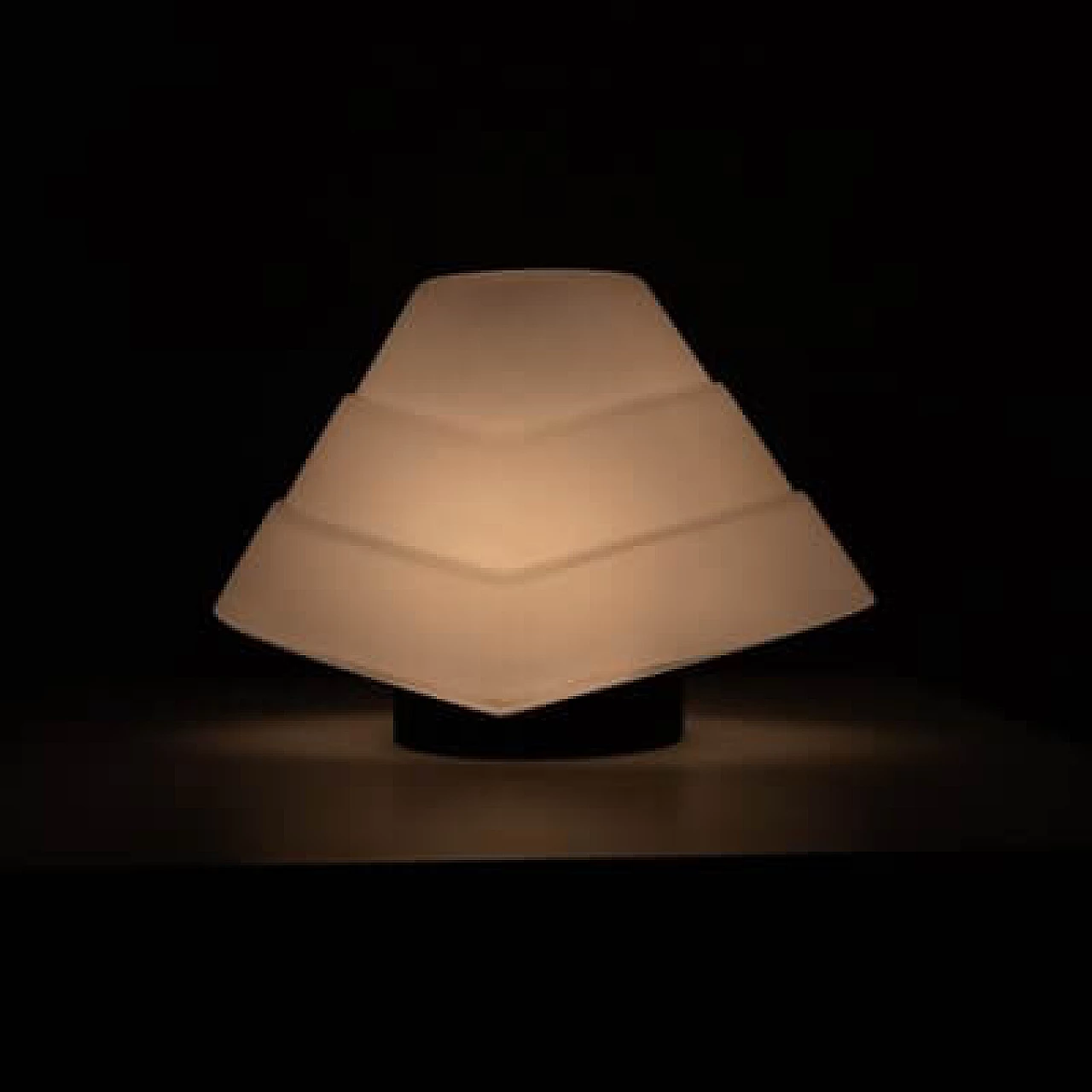 Glass and metal table lamp, 1990s 11