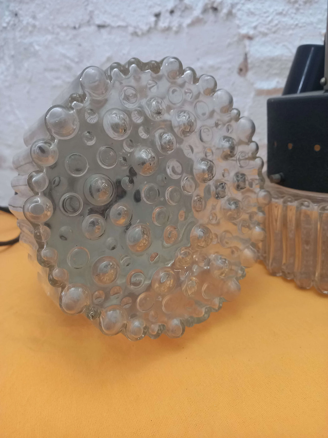 Pair of glass and metal chandeliers, 1960s 6