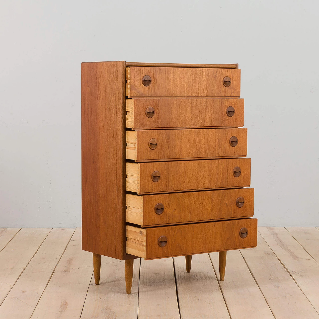 Danish teak dresser by Kai Kristiansen, 1960s 3