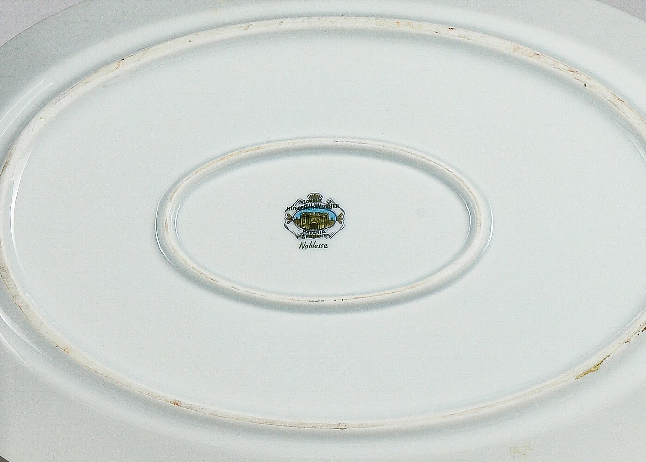 White Bavaria porcelain plates decorated with fish, 1970s 5
