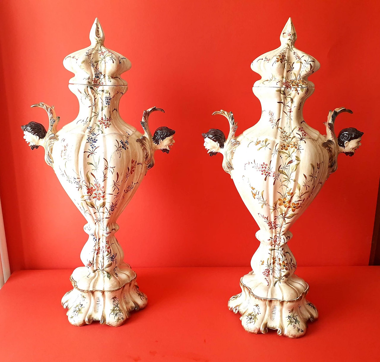 Coppia di vasi in terracotta di Maison Antonibon, '800 8