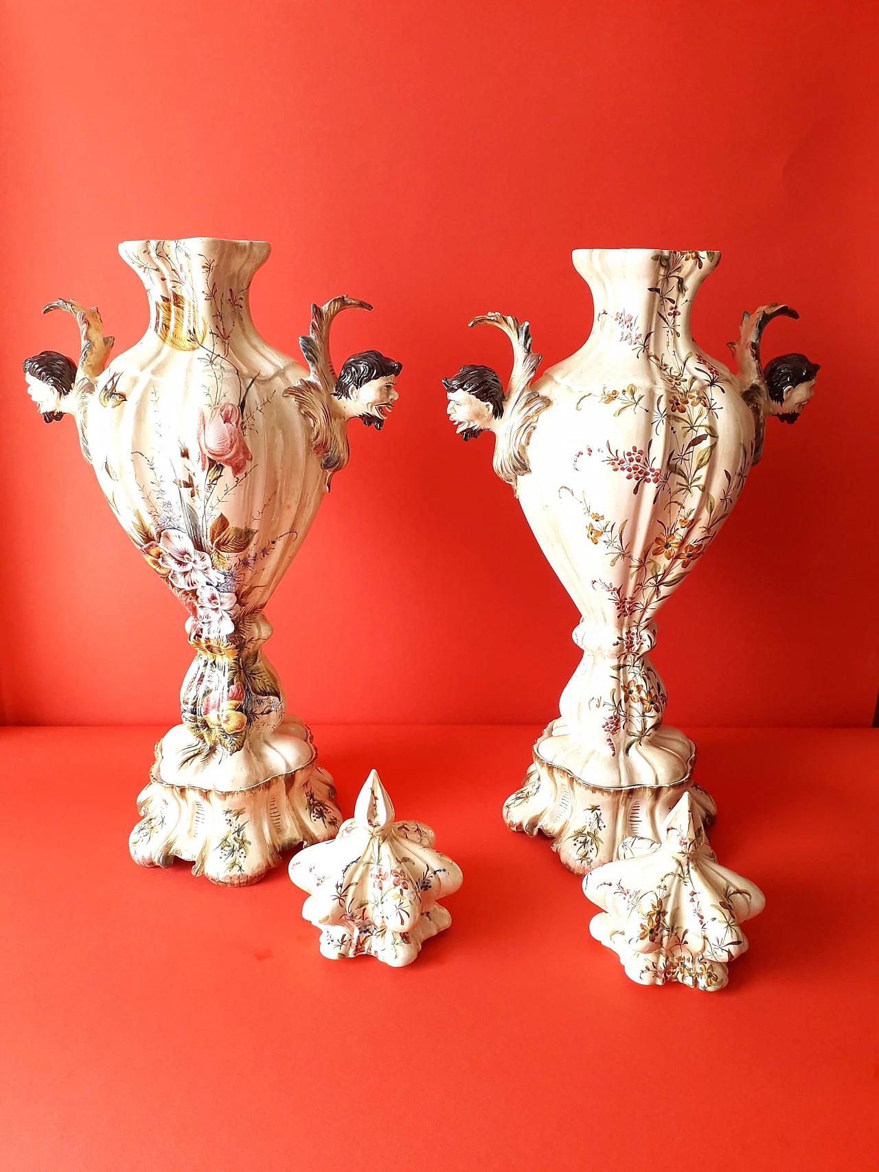 Coppia di vasi in terracotta di Maison Antonibon, '800 11