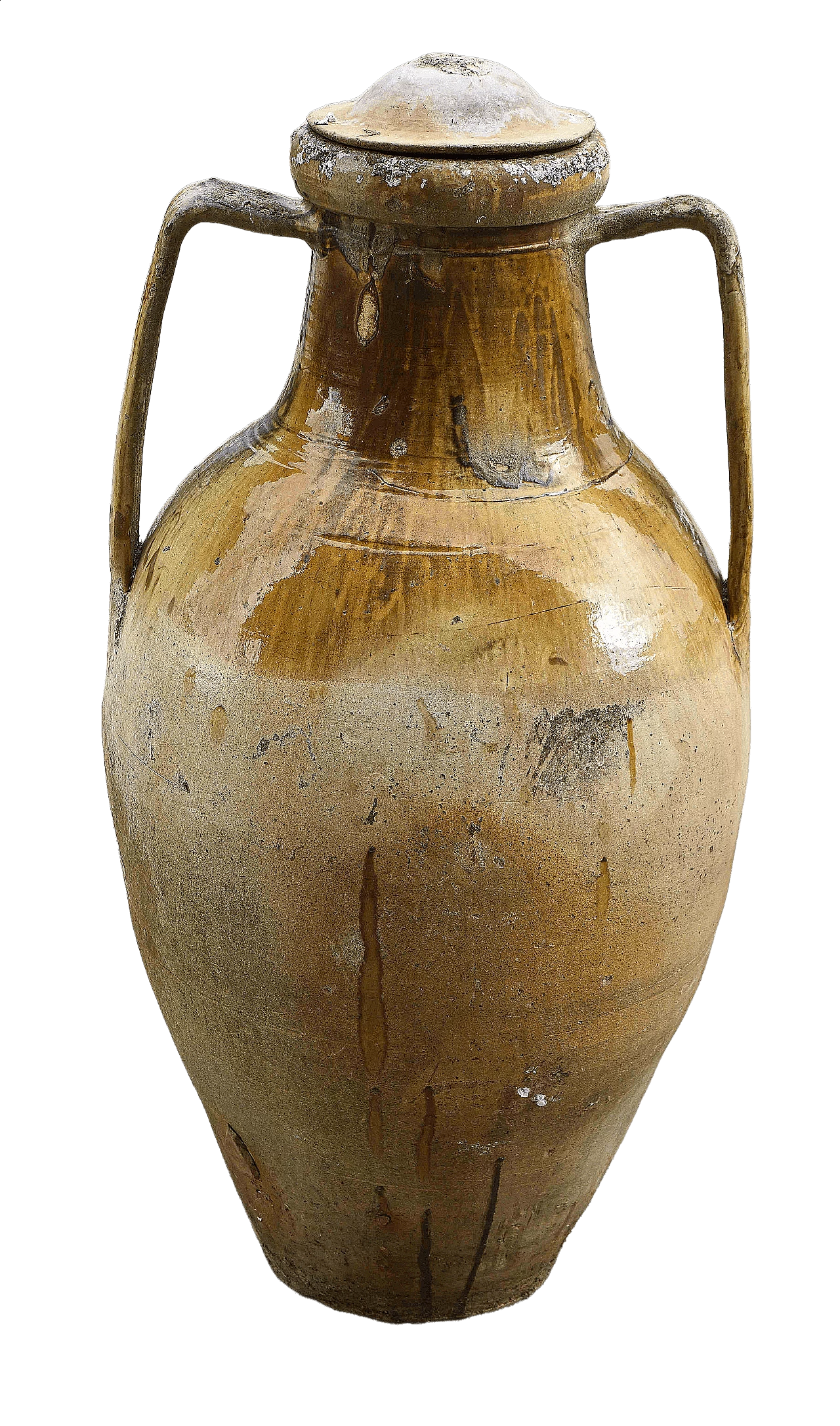 Anfora in terracotta smaltata, fine '800 9