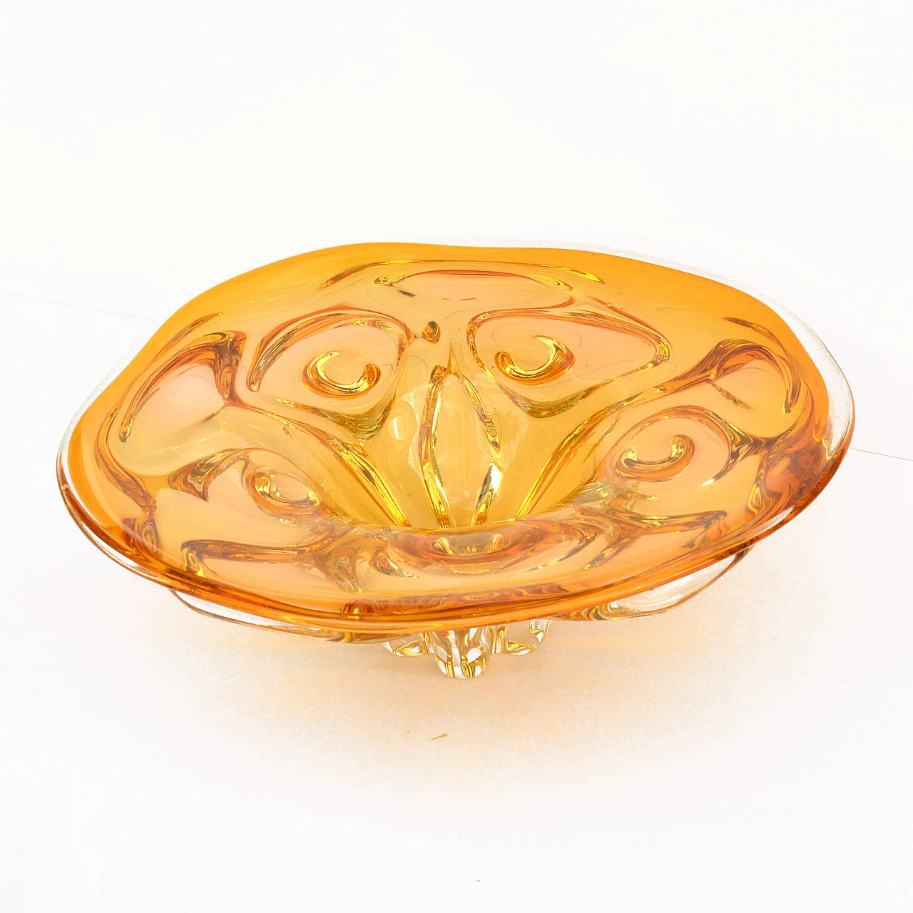 Hospodka crystal dish for Chribska Sklarna, 1960s 4