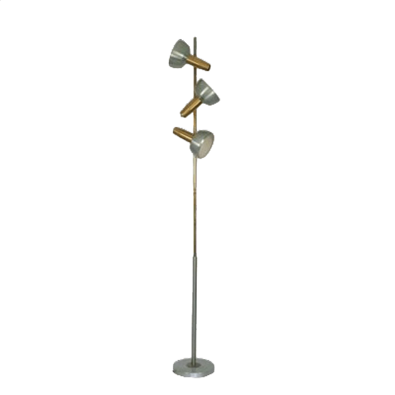 Painted aluminium floor lamp by Oscar Torlasco, 1960s 43