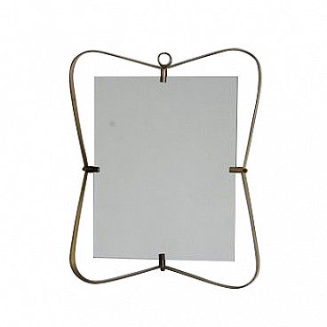Mirror with brass frame, 1950s