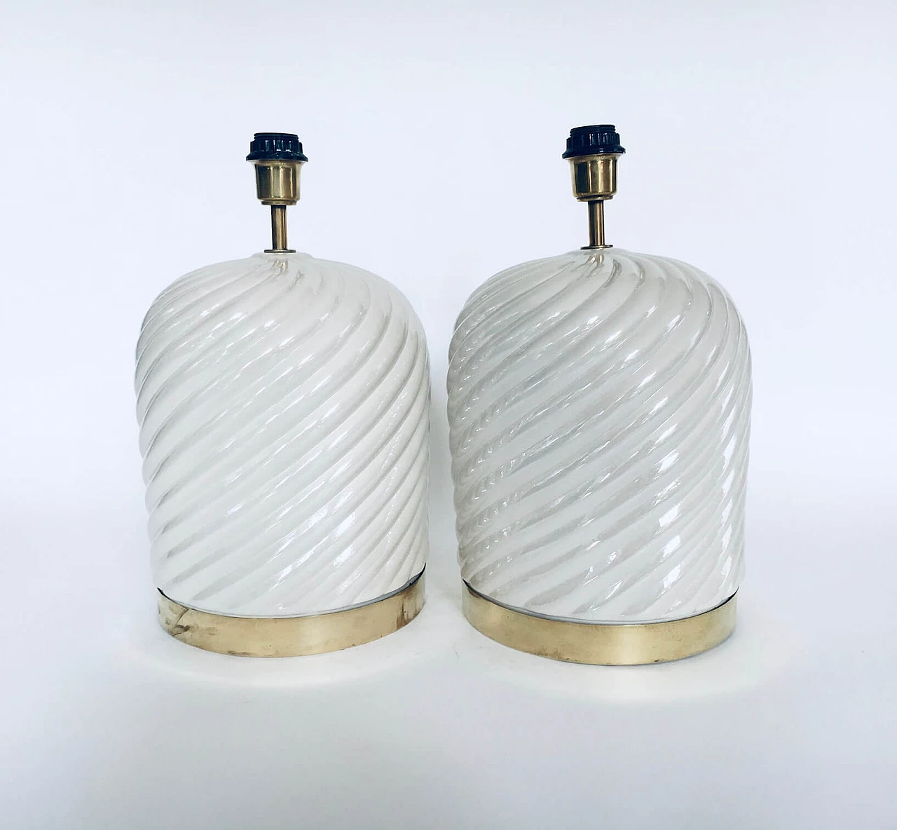 Pair of table lamps by Tommaso Barbi, 1970s 12