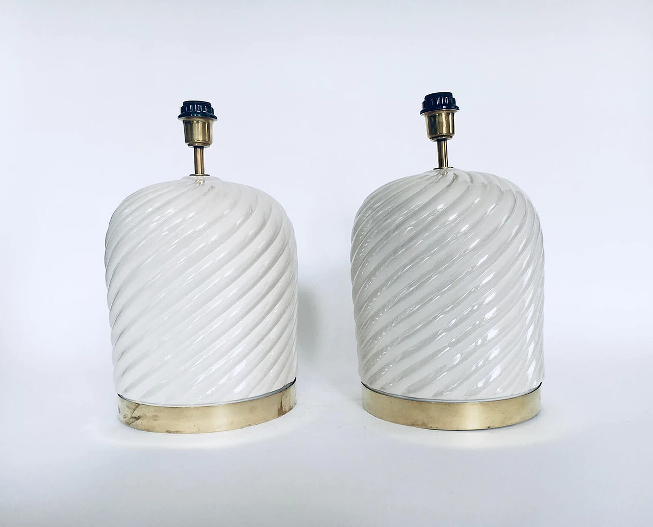 Coppia di lampade da tavolo di Tommaso Barbi, anni '70 15