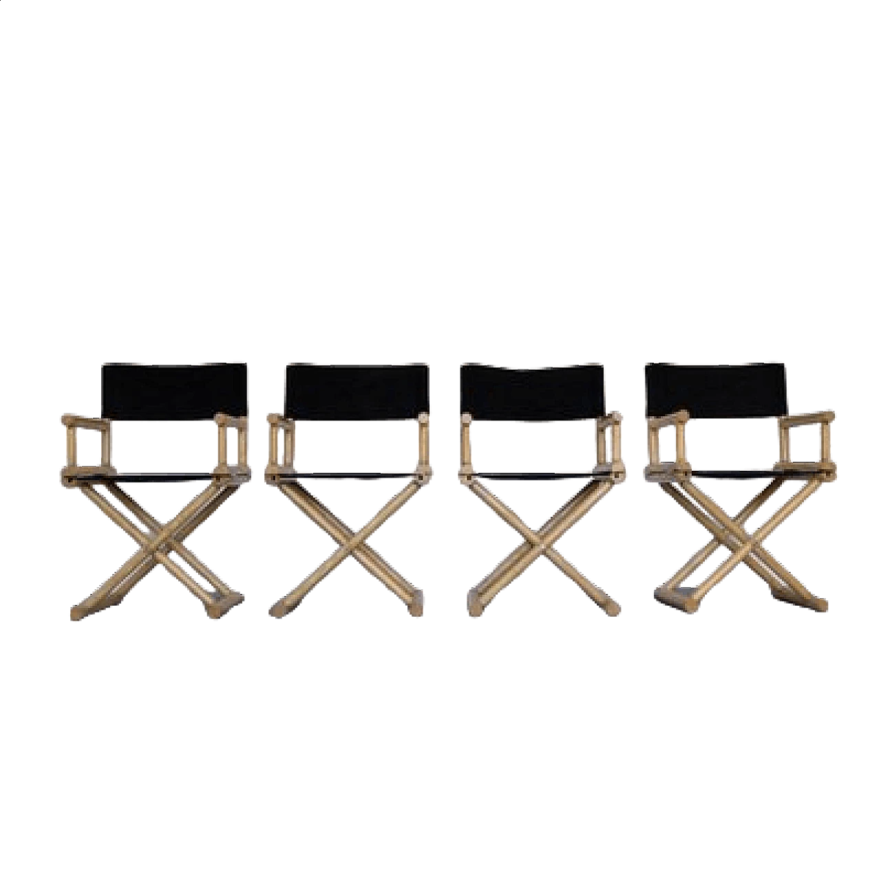 4 Ash and fabric chairs, 1970s 15