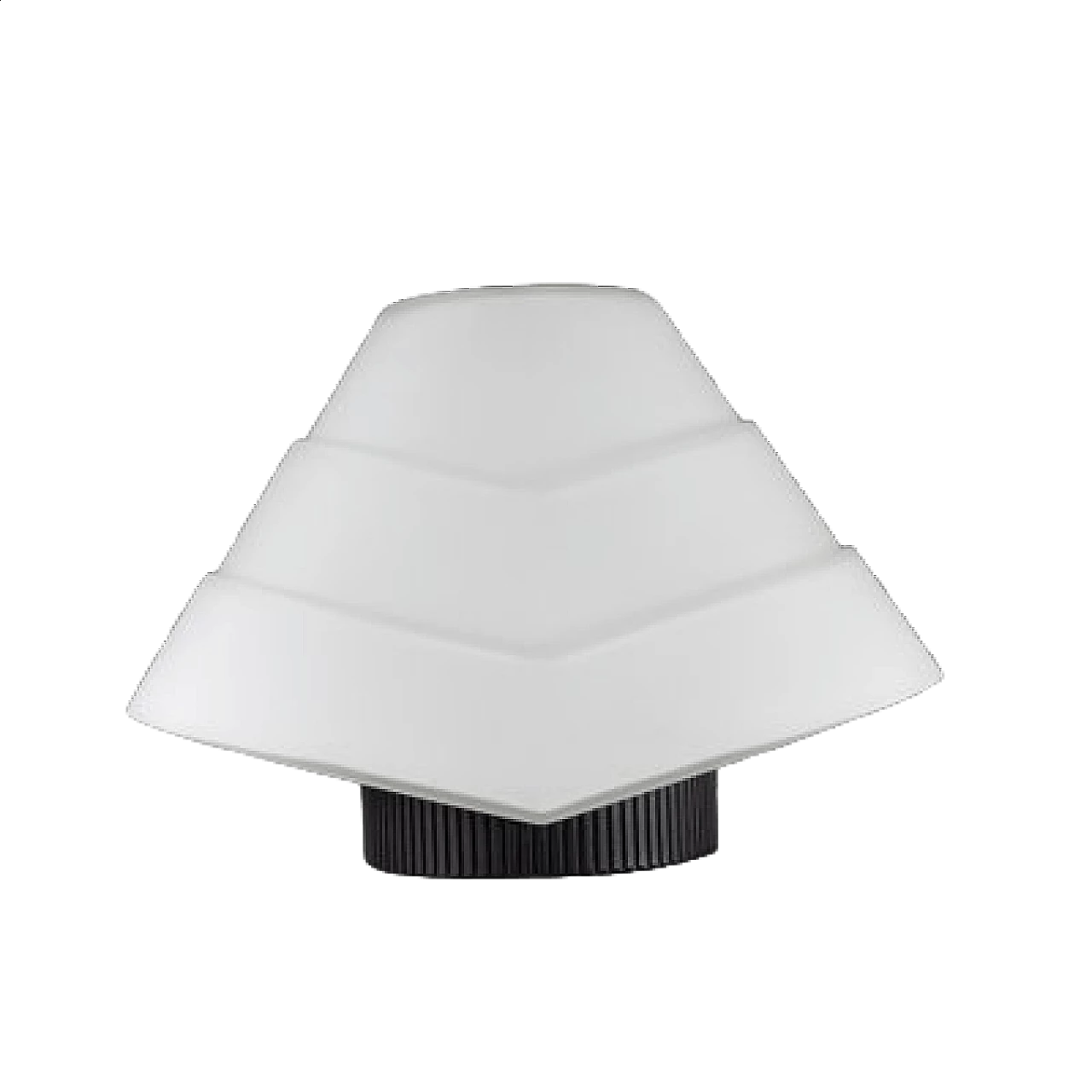 Glass and metal table lamp, 1990s 12