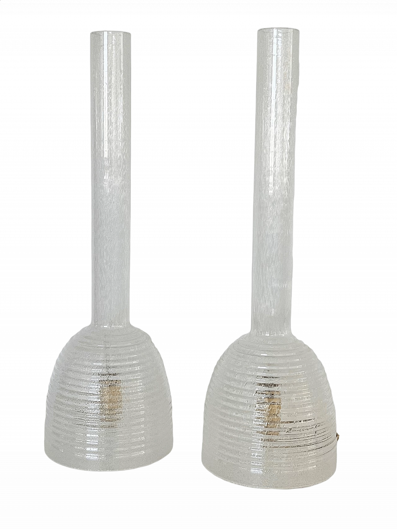 Pair of Murano glass table lamps by Carlo Nason for Mazzega, 1970s 15