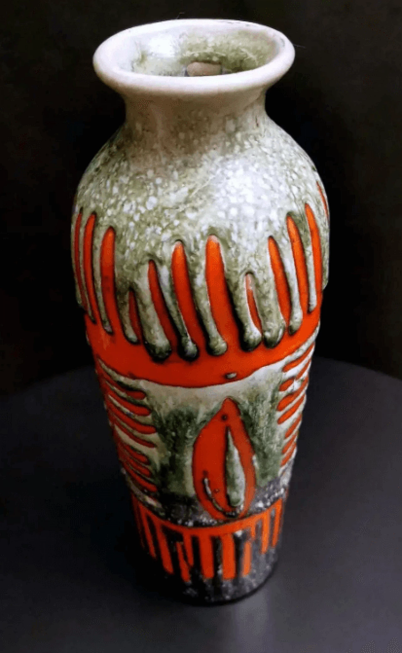 Vaso brutalista ungherese in ceramica Fat Lava, anni '60 5