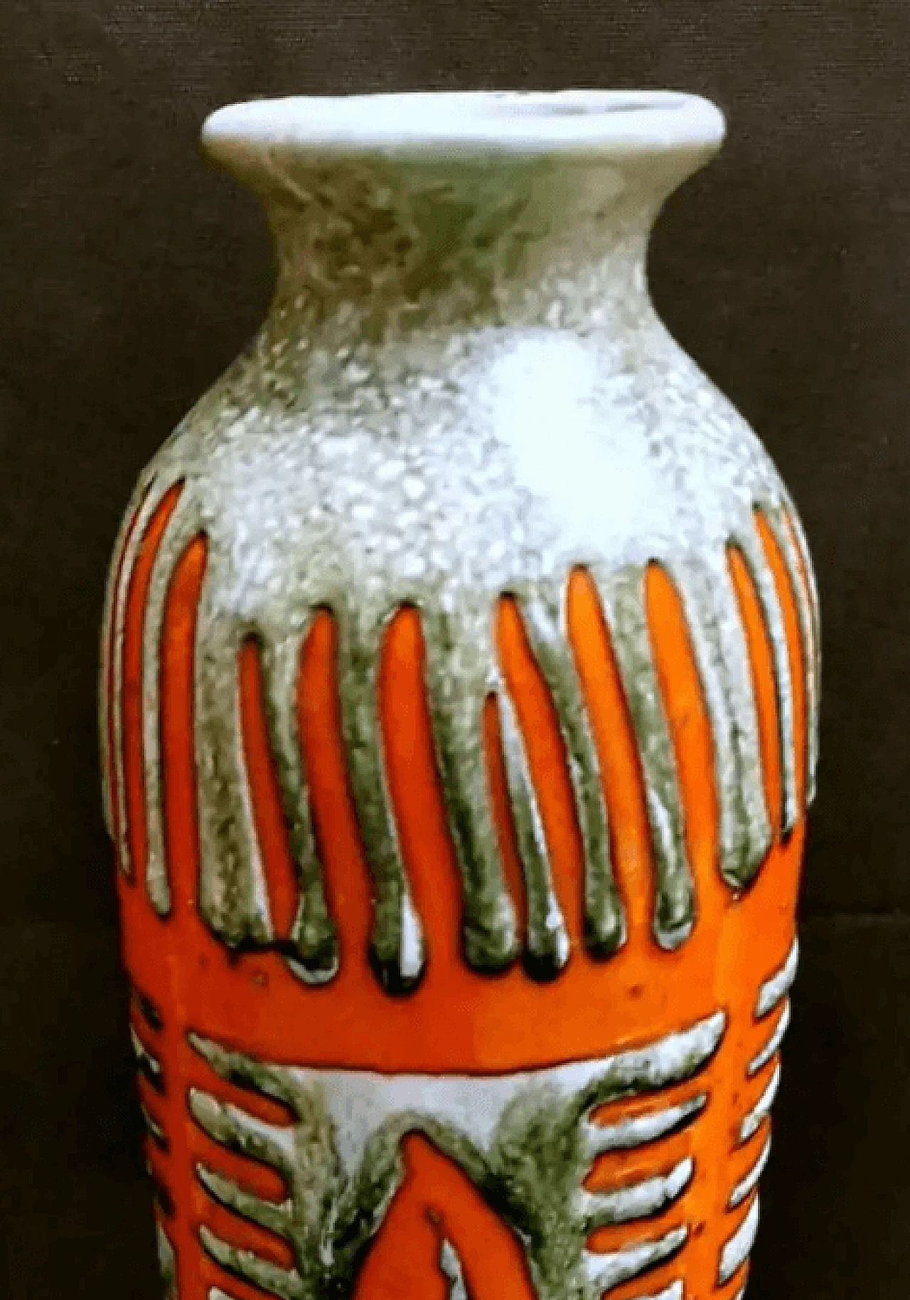 Vaso brutalista ungherese in ceramica Fat Lava, anni '60 6