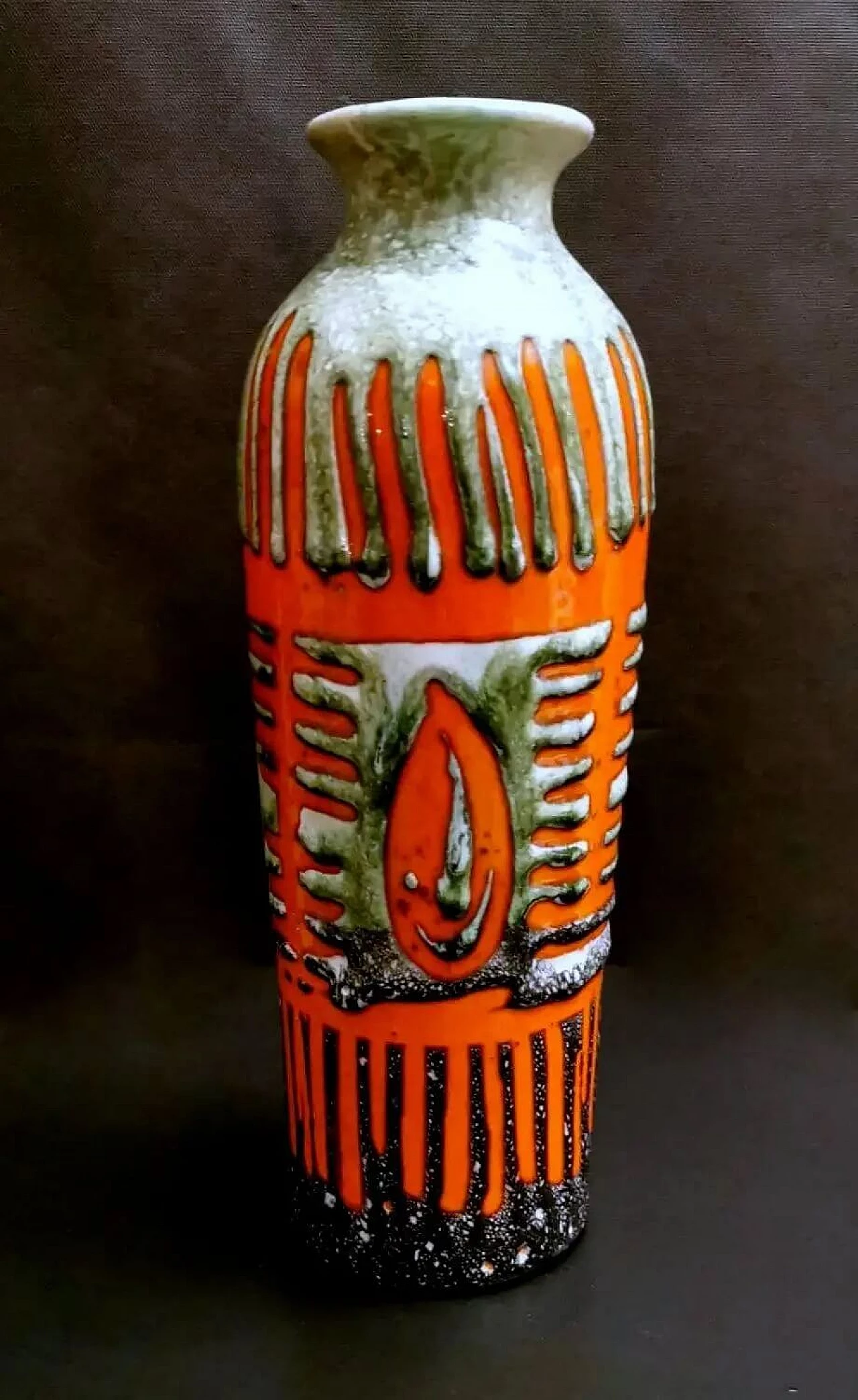 Vaso brutalista ungherese in ceramica Fat Lava, anni '60 15
