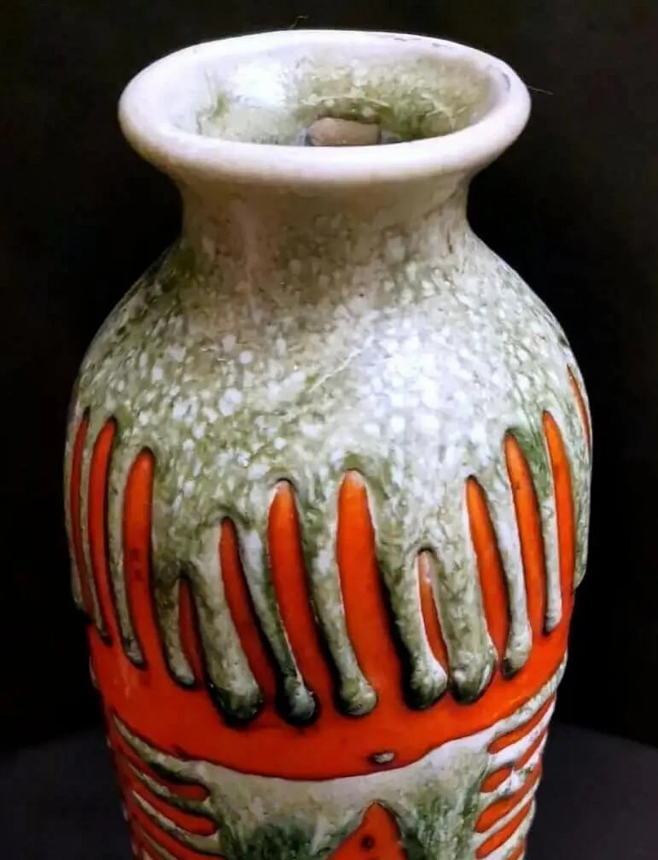 Vaso brutalista ungherese in ceramica Fat Lava, anni '60 20