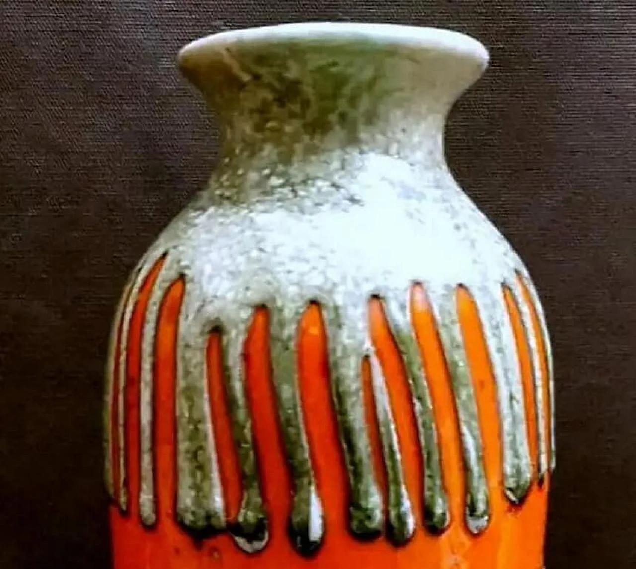 Vaso brutalista ungherese in ceramica Fat Lava, anni '60 21