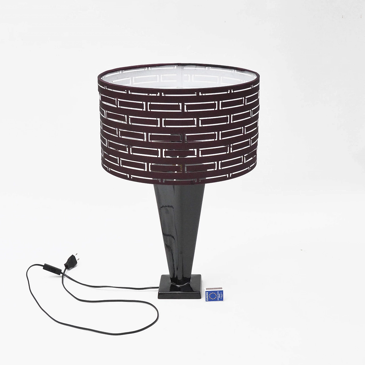 Table lamp with openwork shade, 1970s 2