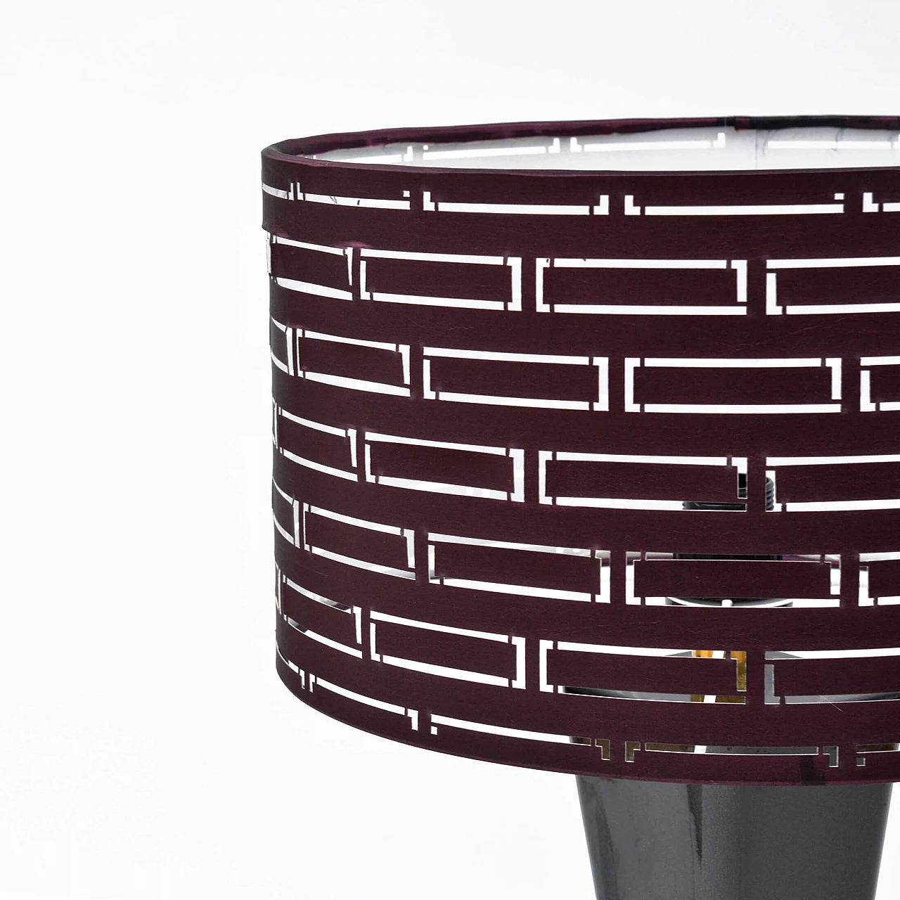 Table lamp with openwork shade, 1970s 6