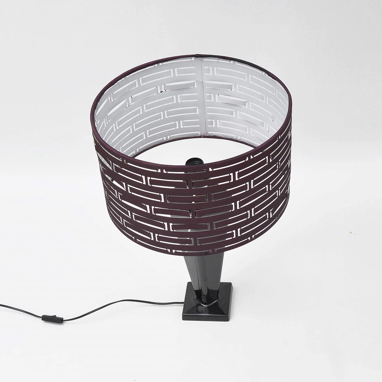 Table lamp with openwork shade, 1970s 8
