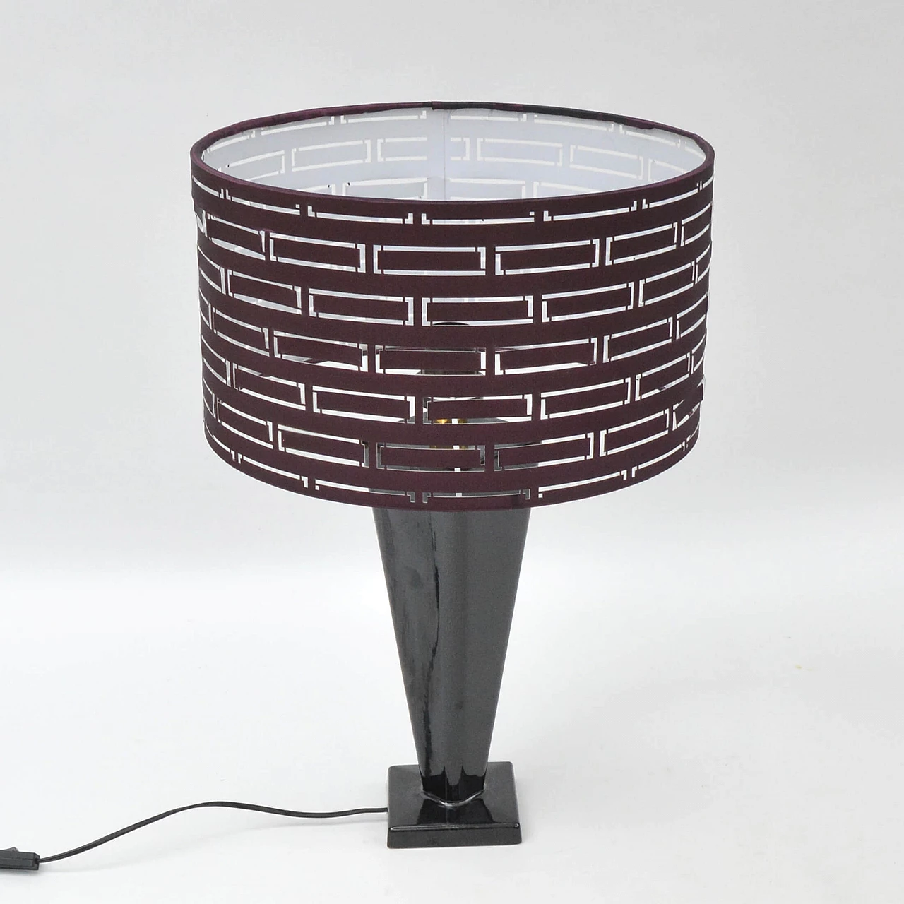 Table lamp with openwork shade, 1970s 10