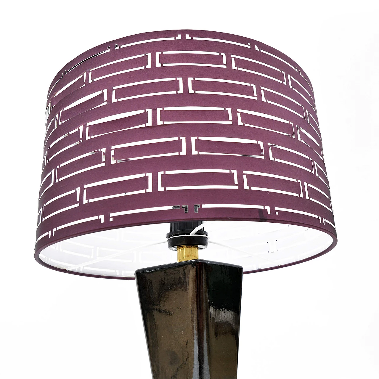 Table lamp with openwork shade, 1970s 11