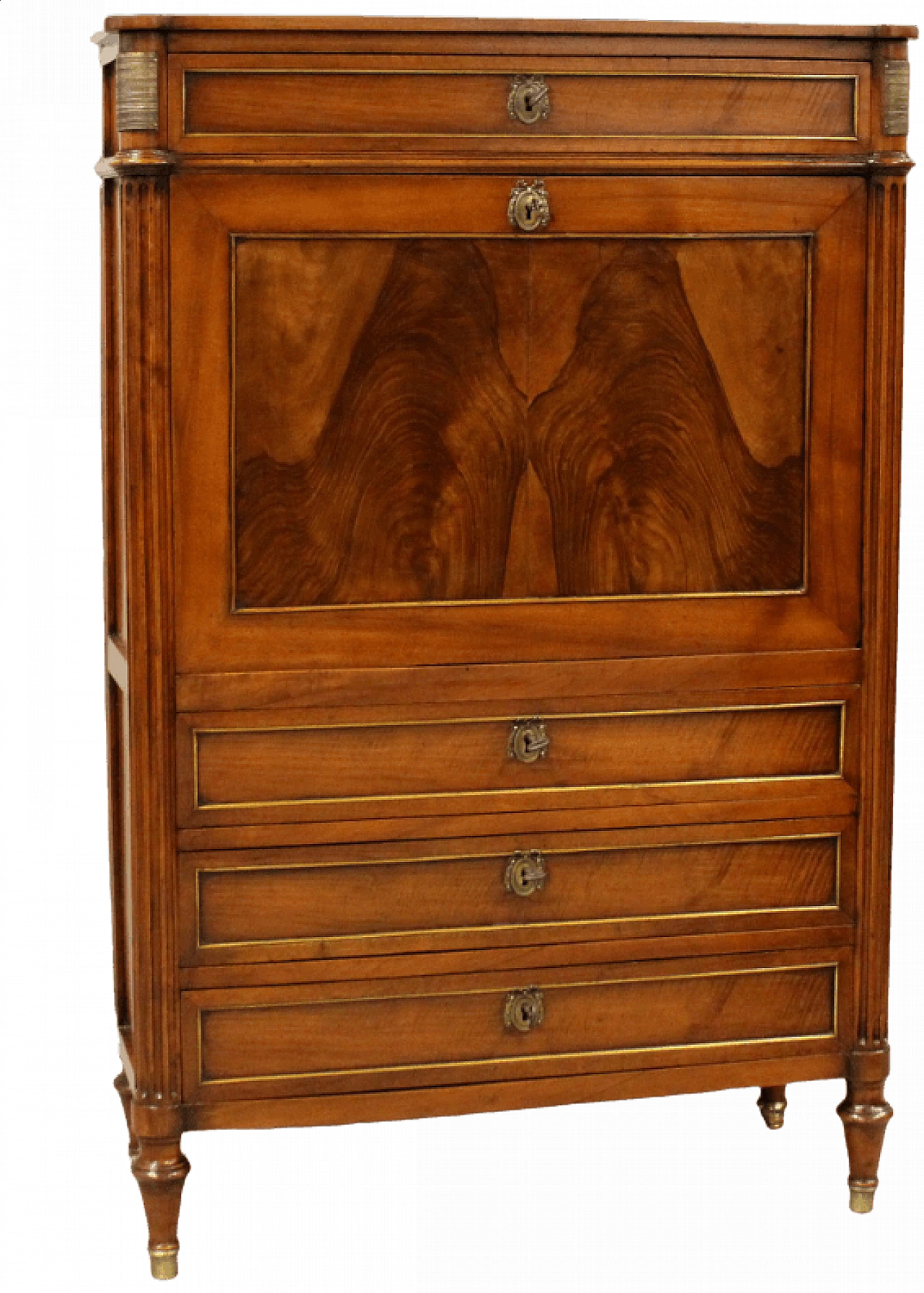 Secretaire Directoire in walnut, early 19th century 11