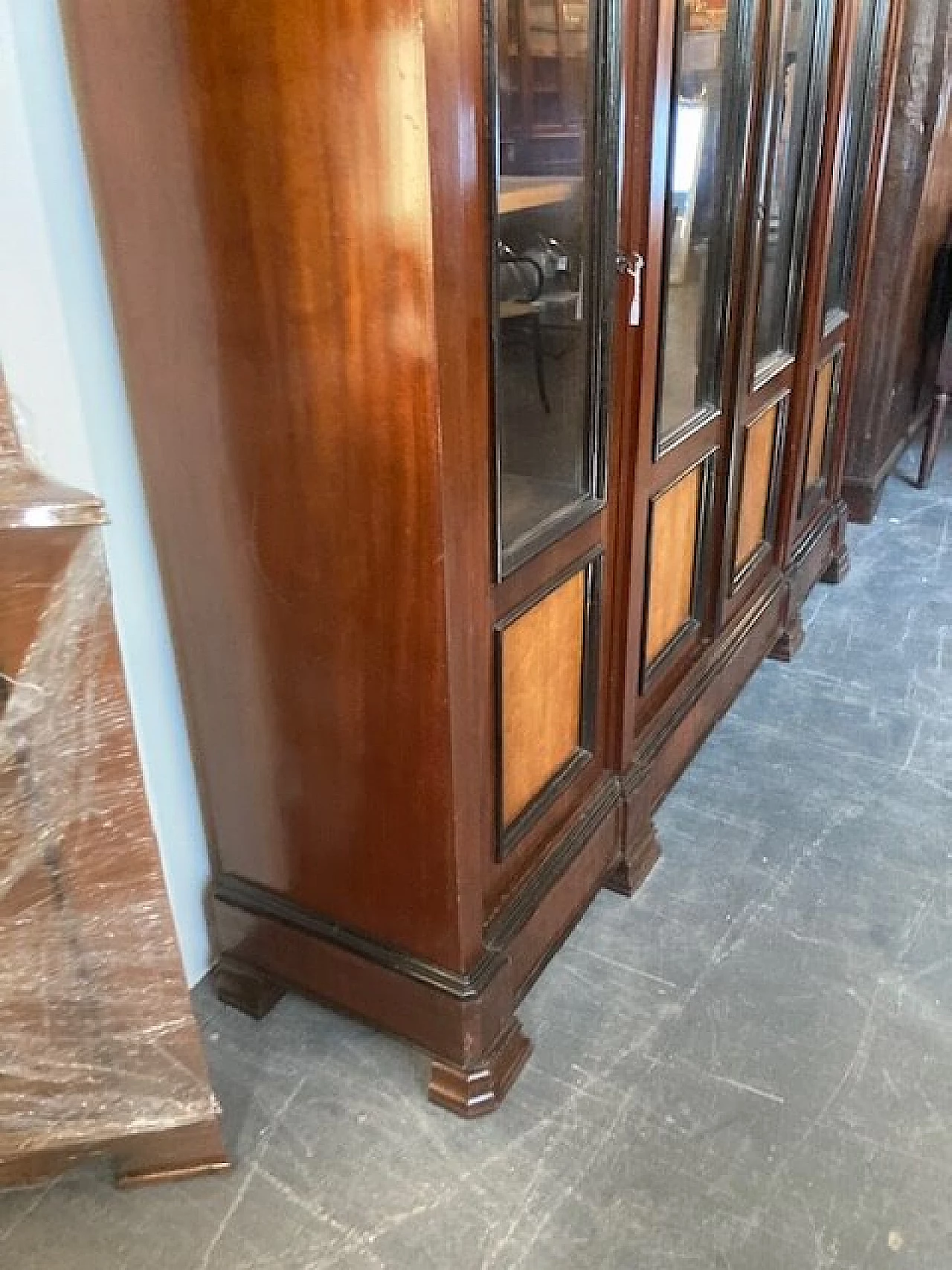 Rosewood and birch bookcase, 19th century 18