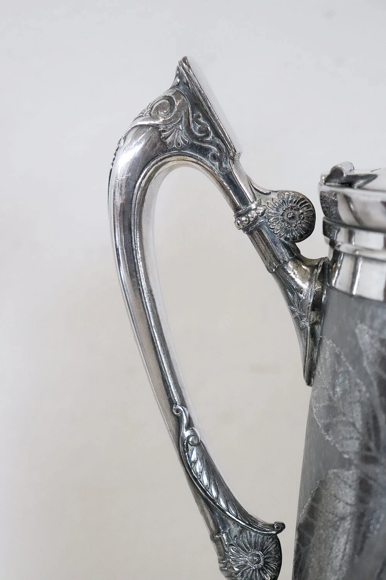 Caraffa placcata argento con marchio Reed & Barton, '800 3