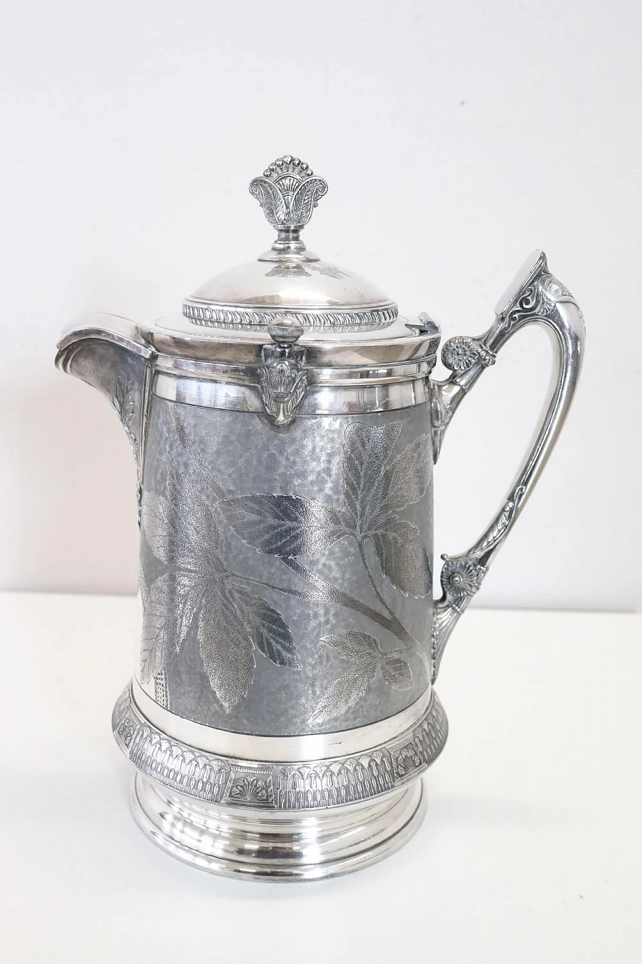 Caraffa placcata argento con marchio Reed & Barton, '800 7