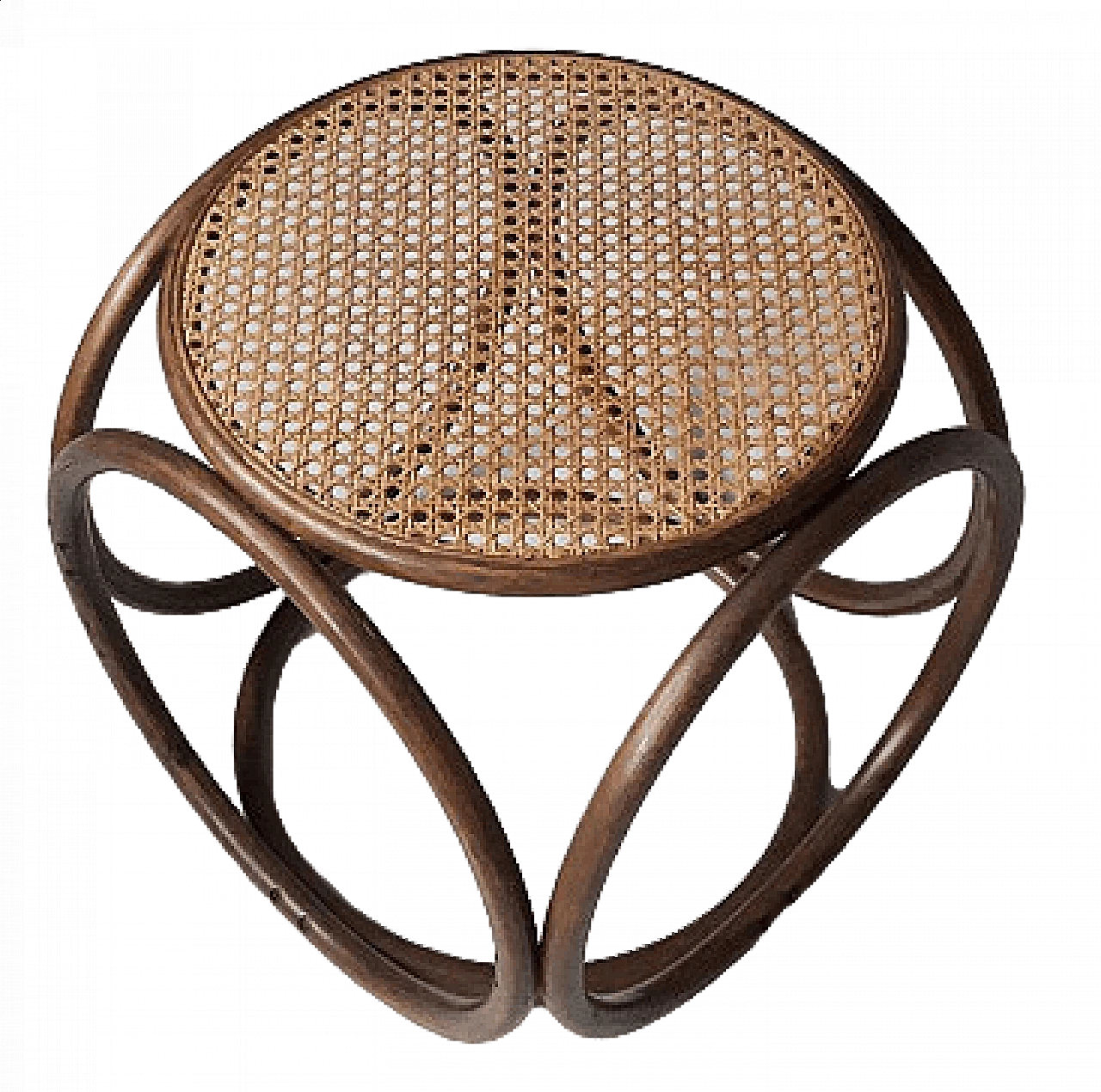 Sgabello Thonet in faggio curvato, anni '60 9