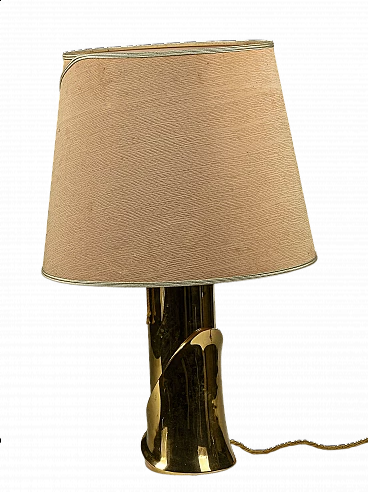 Metal and brass table lamp Luciano Frigerio style, 1970s
