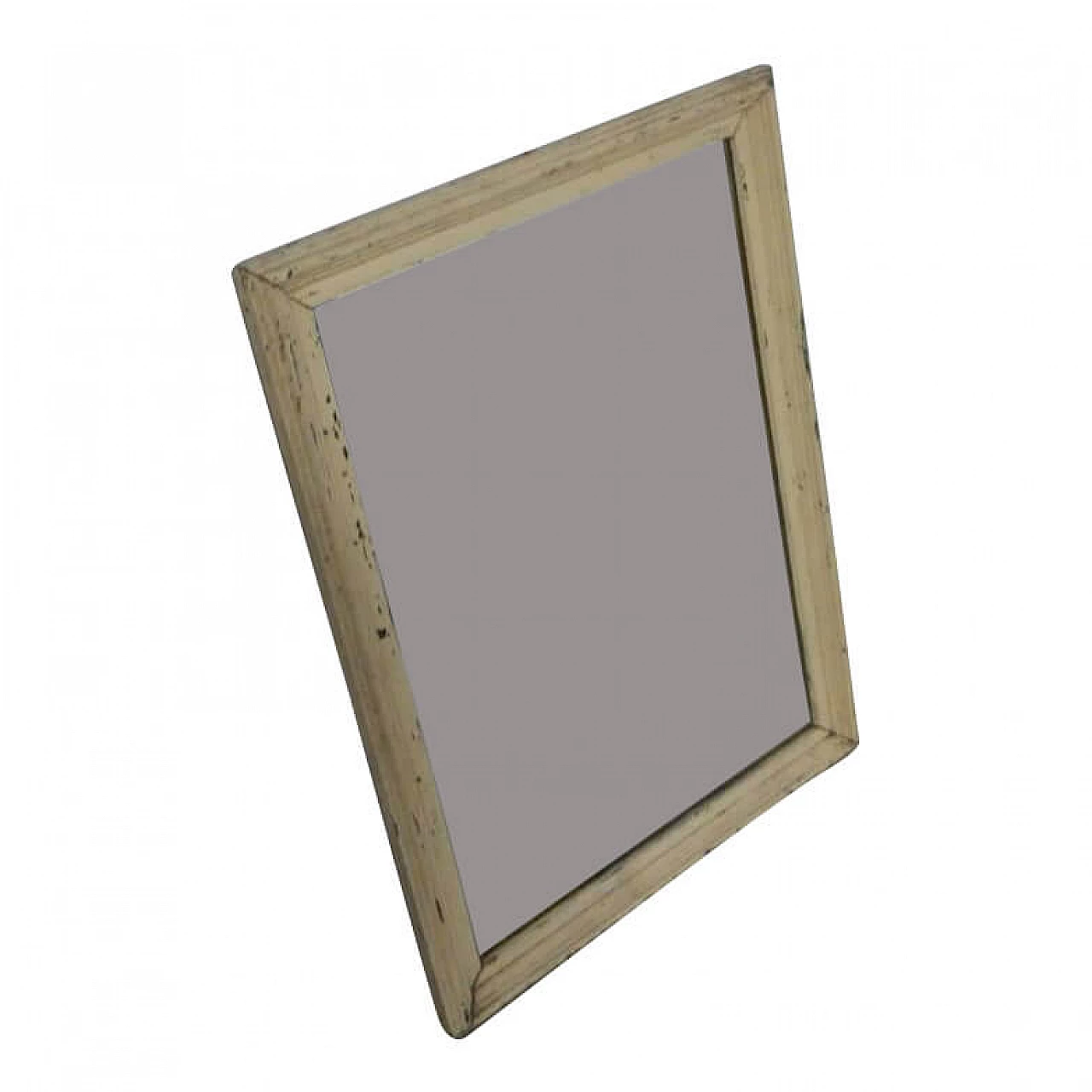 Specchio con cornice in legno di abete, anni '50 10