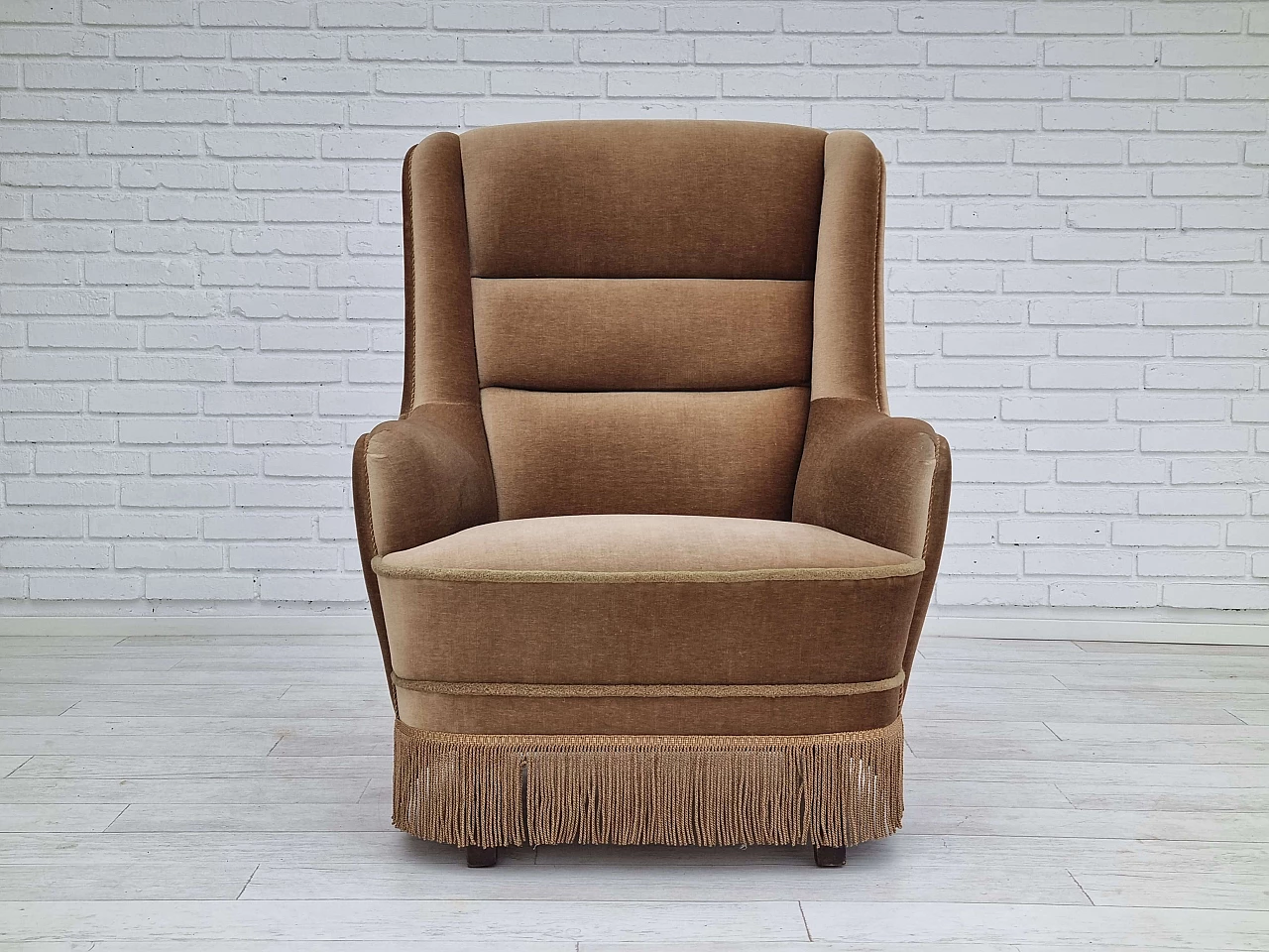 Danish high-backed armchair, 1960s 4