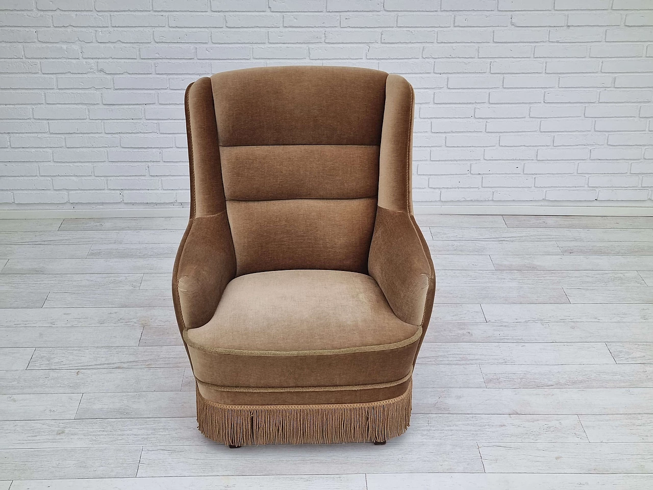 Danish high-backed armchair, 1960s 5