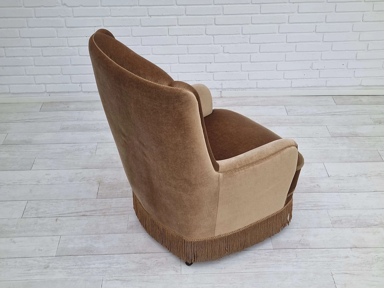 Danish high-backed armchair, 1960s 8
