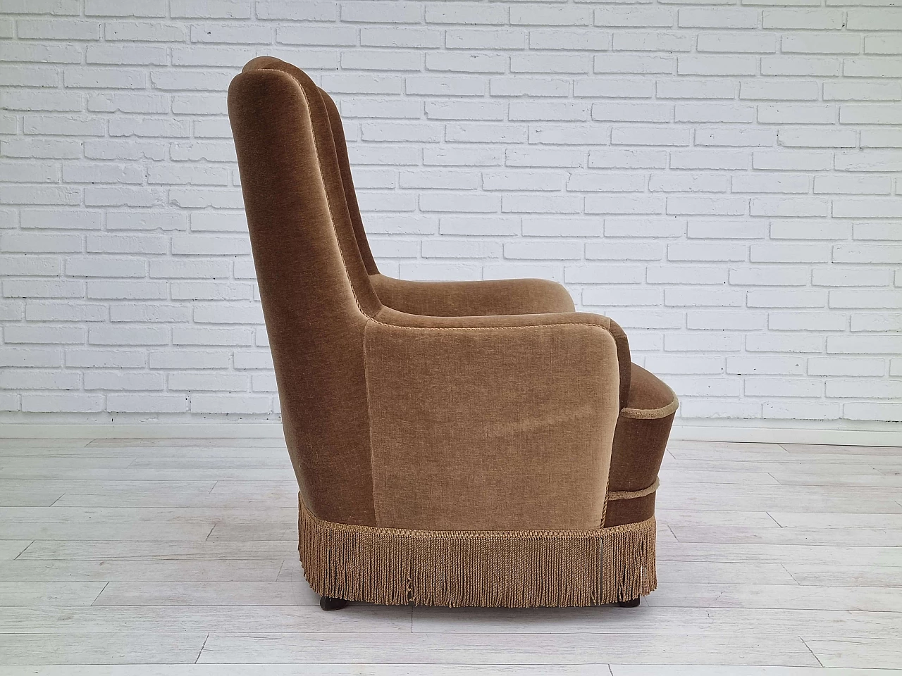 Danish high-backed armchair, 1960s 10