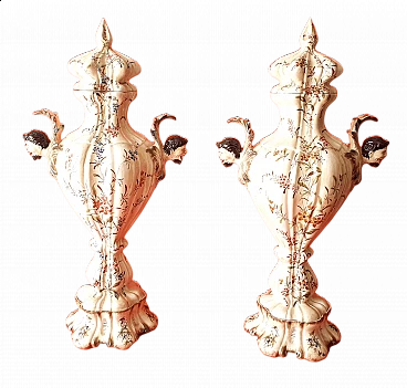 Coppia di vasi in terracotta di Maison Antonibon, '800
