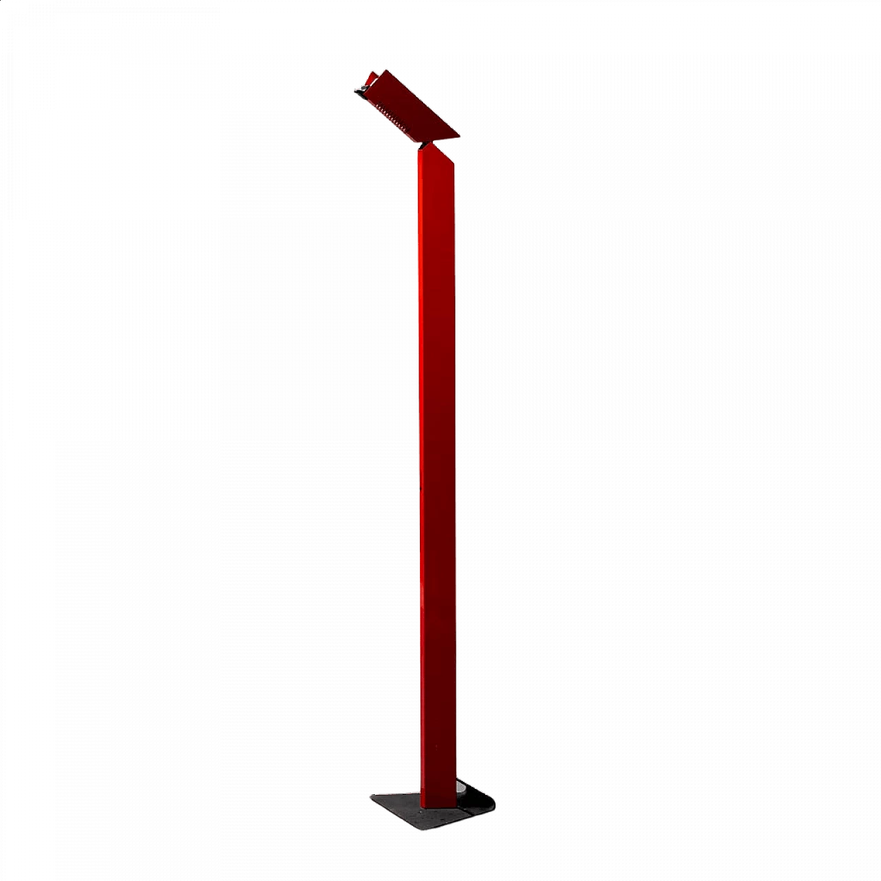 Red metal Skipper floor lamp, 1970s 12