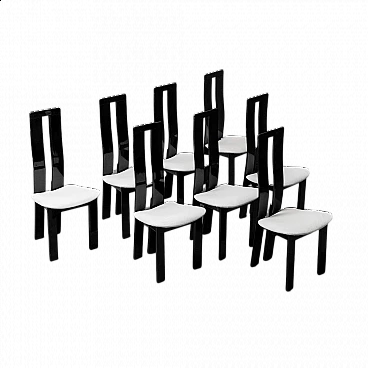 8 Chairs by Pietro Costantini for Ello, 1970s