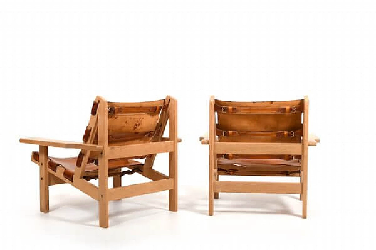 Pair of hunting chairs 168 by Kurt Østervig for Kp Møbler, 1960s 8